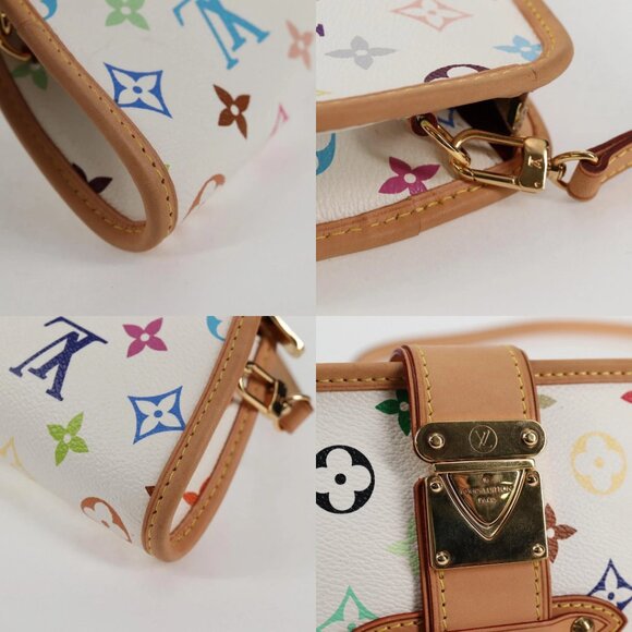 LOUIS VUITTON Multicolor Shirley Shoulder Bag White M40049 LV Auth 127636V - Picture 14 of 15